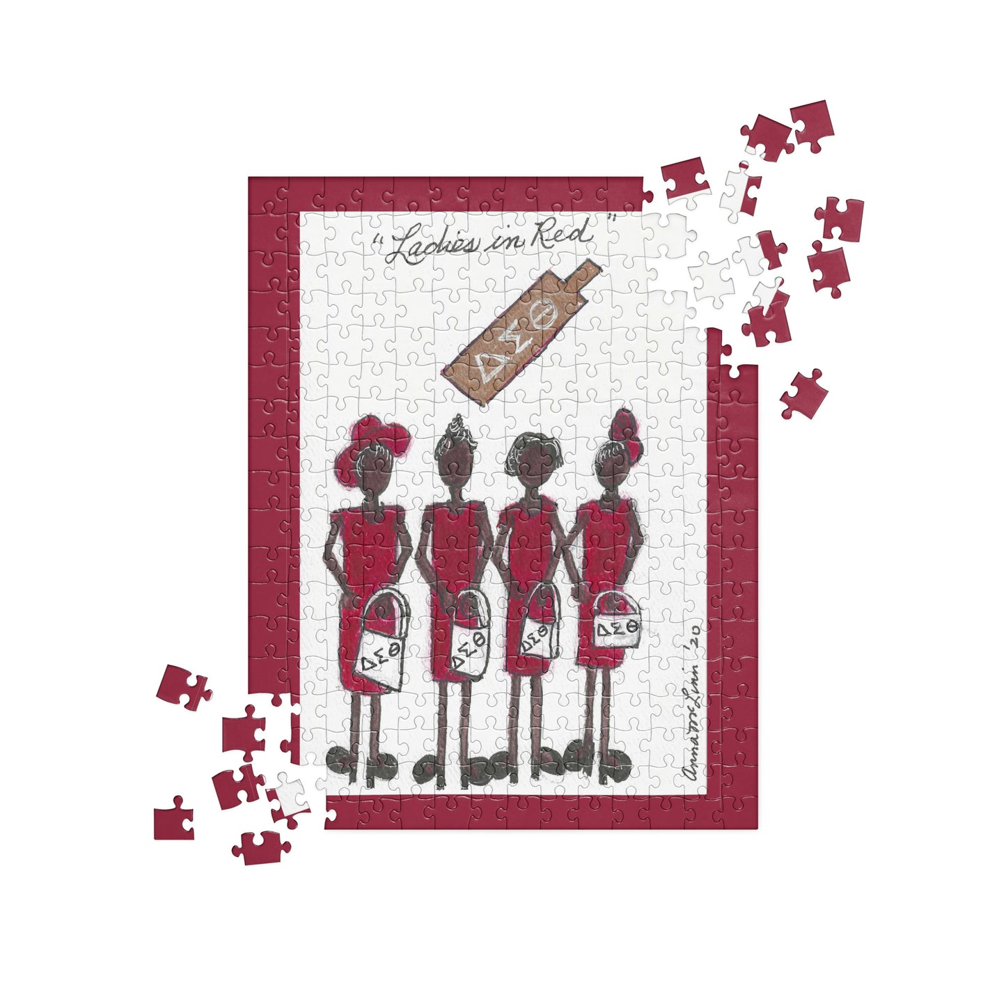 "Ladies in Red" Jigsaw Puzzle
