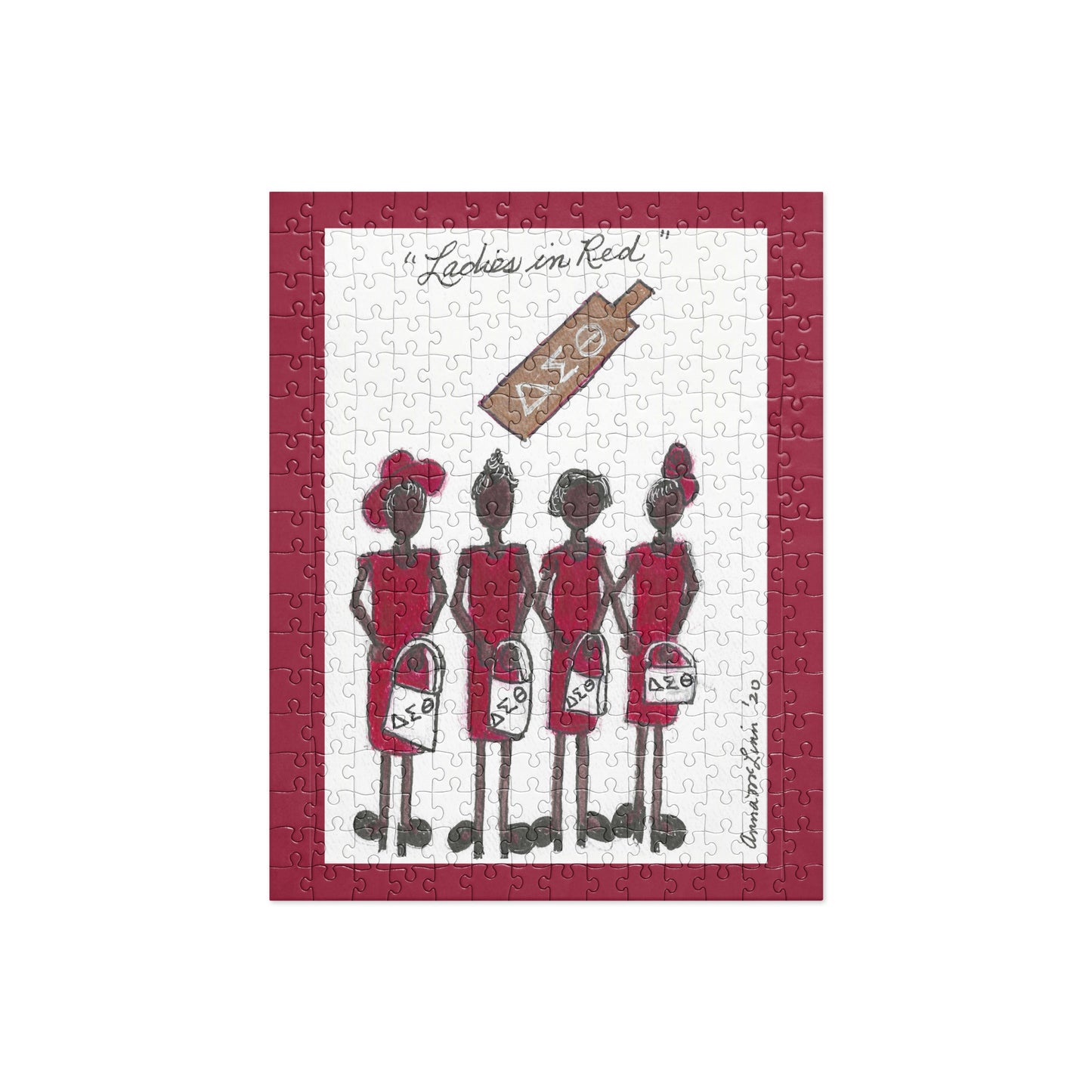 "Ladies in Red" Jigsaw Puzzle