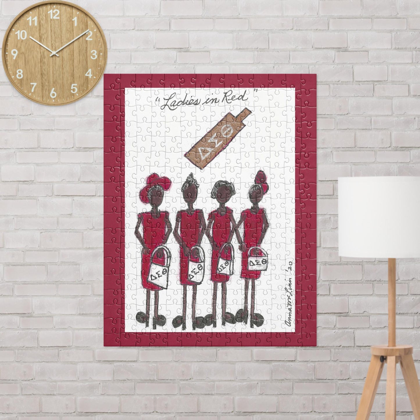 "Ladies in Red" Jigsaw Puzzle